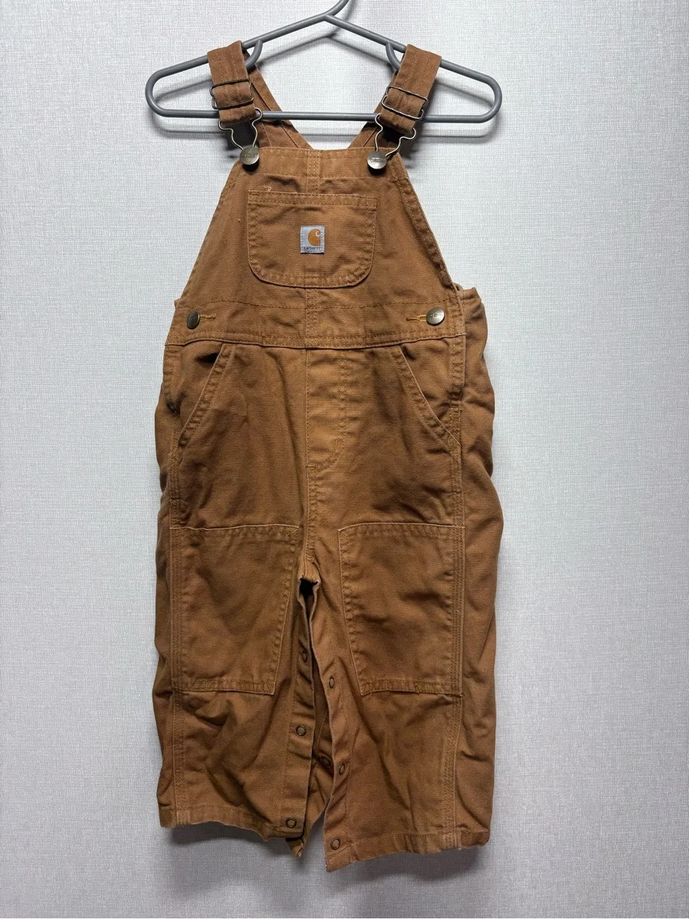 Carhartt Tan Brown Duck Carpenter Overalls
